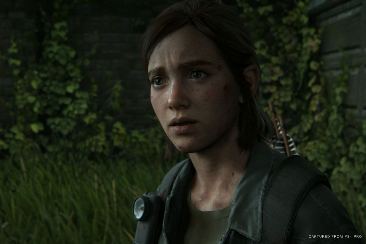 Protagonist Ellie as she appears in The Last of Us Part 2