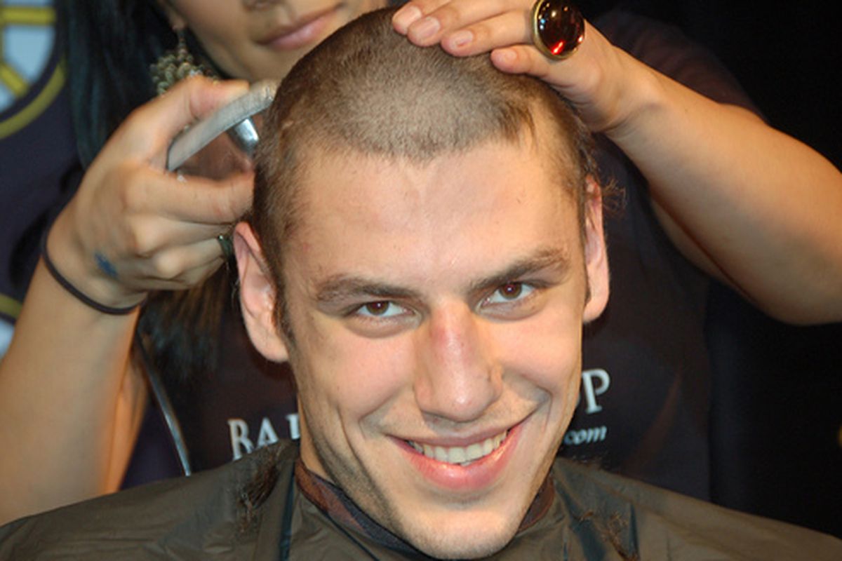 Milan Lucic will eat your soul, hair or no hair.