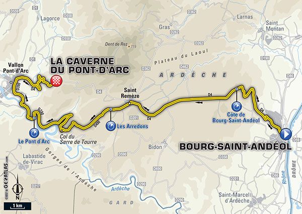 Tour de France Stage 13 route