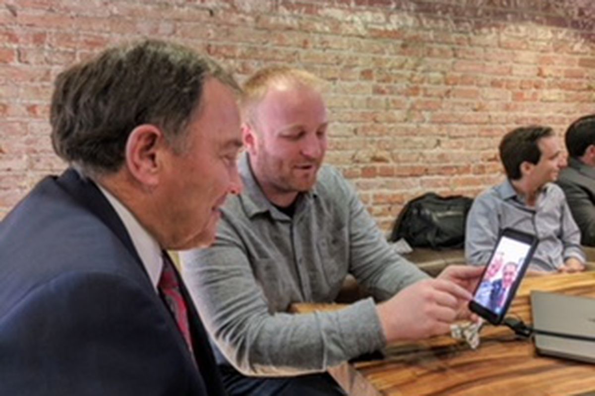Gov. Gary Herbert visited the Snap Inc. headquarters in Venice, California, on a recent trade mission.