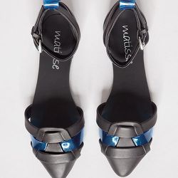 <a href="http://www.pixiemarket.com/catalog/product/view/id/13924/s/blue-lucite-flats/category/39/">Blue lucite flats</a>, $18 (were $78). 