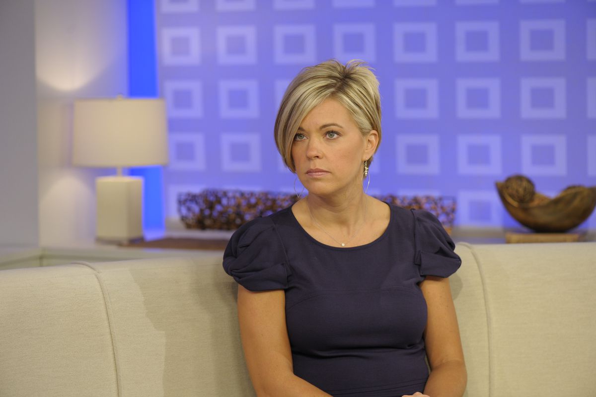 Kate Gosselin on the set of the Today show.