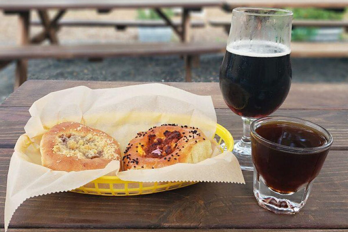 Kolaches and beer at Batch