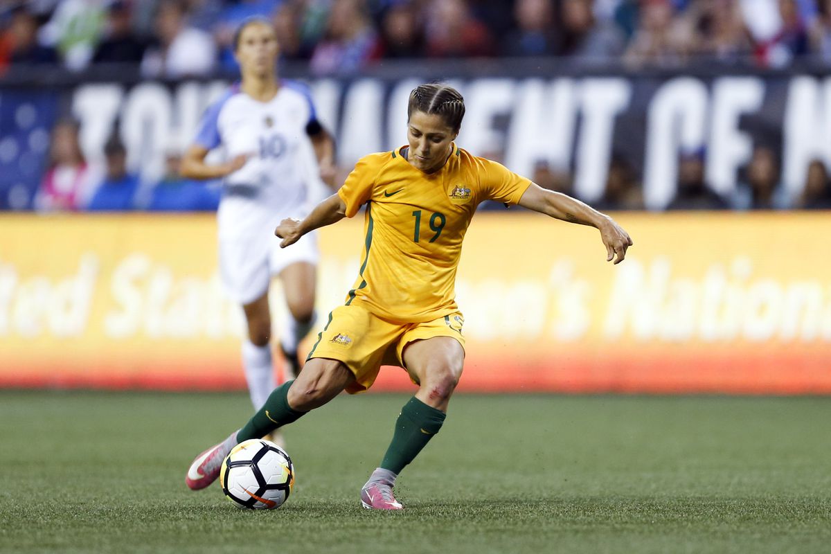 Soccer: Tournament of Nations Women's Soccer-Australia at USA