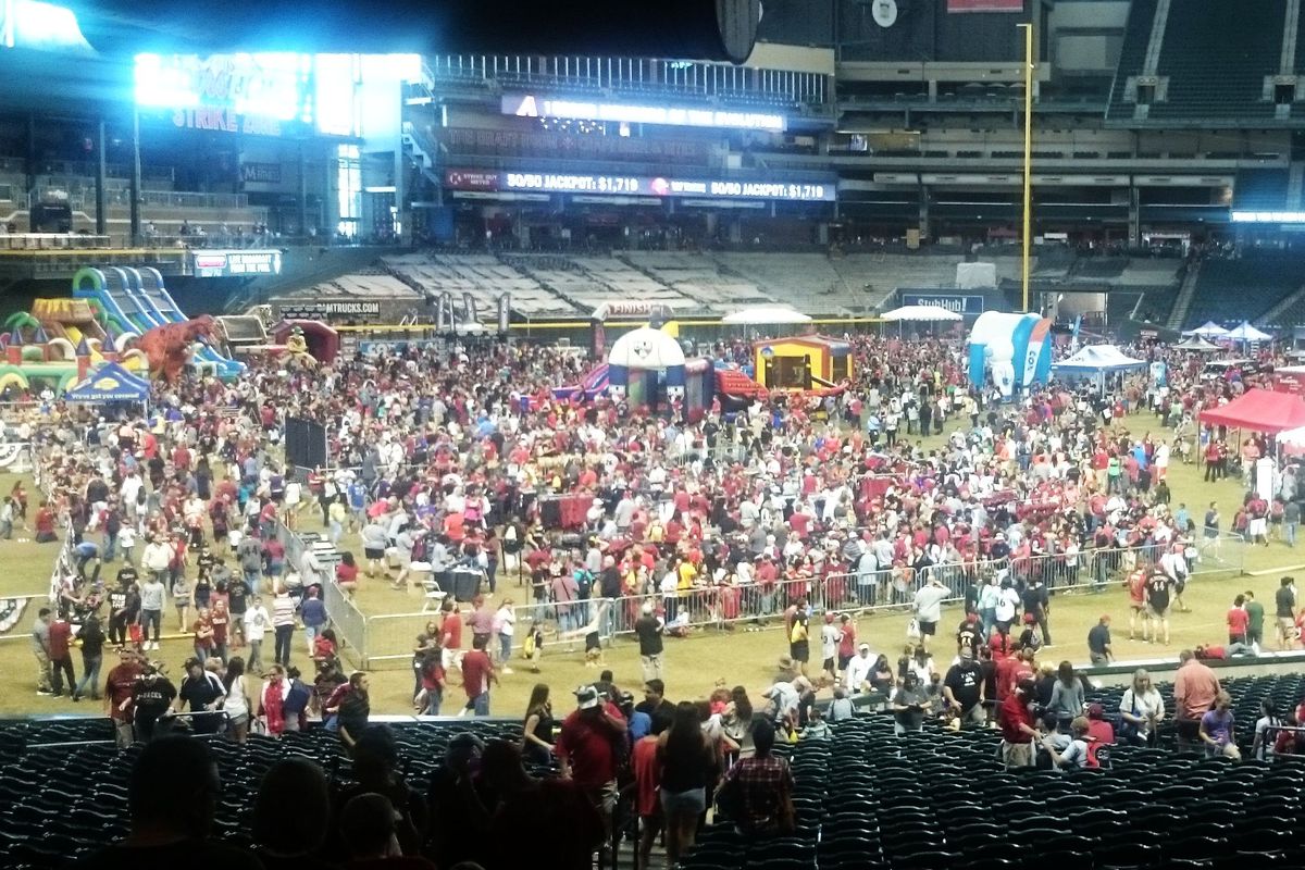 A few people showed up for FanFest