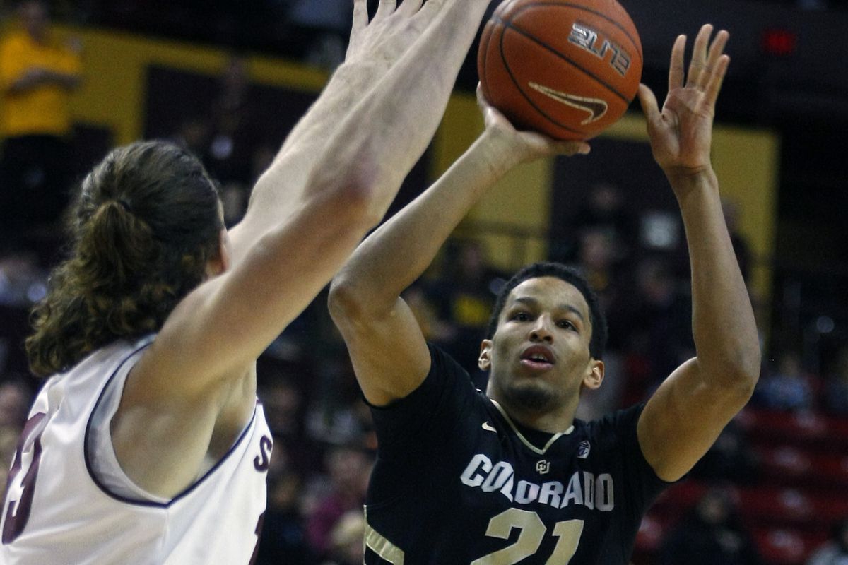 Andre Roberson, along with the rest of Colorado, struggled scoring against Jordan Bachynski all night long