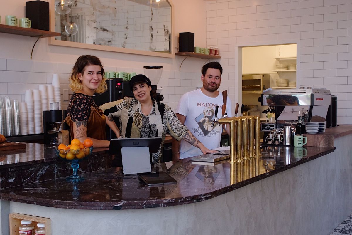 Staff at the new Congregation Coffee in the CBD