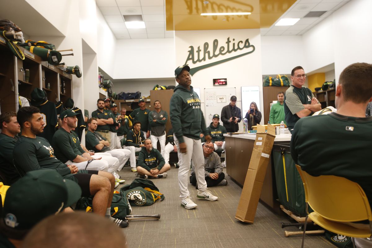 Oakland Athletics Team Meeting and Workout