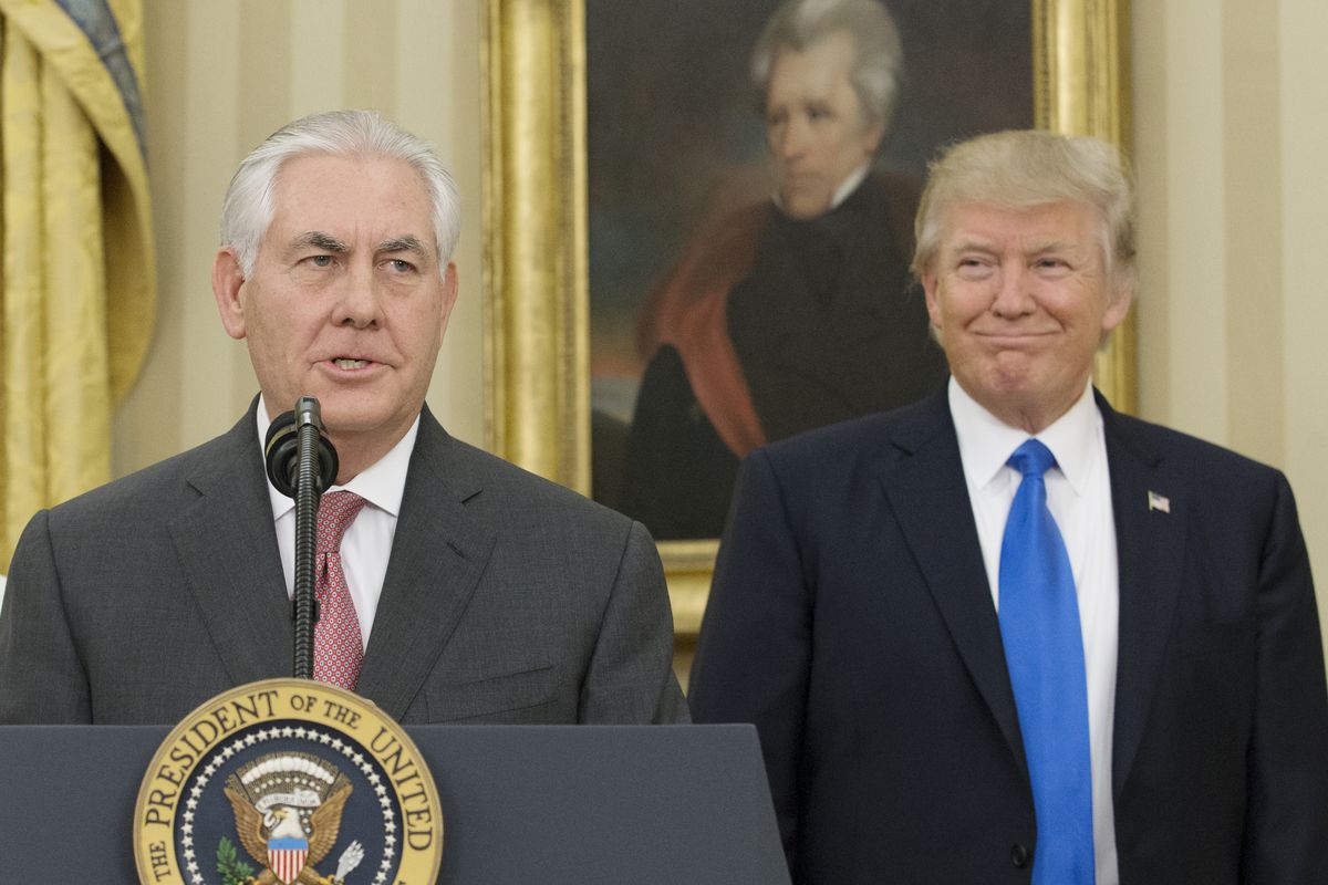 Donald Trump and Rex Tillerson, in happier times.