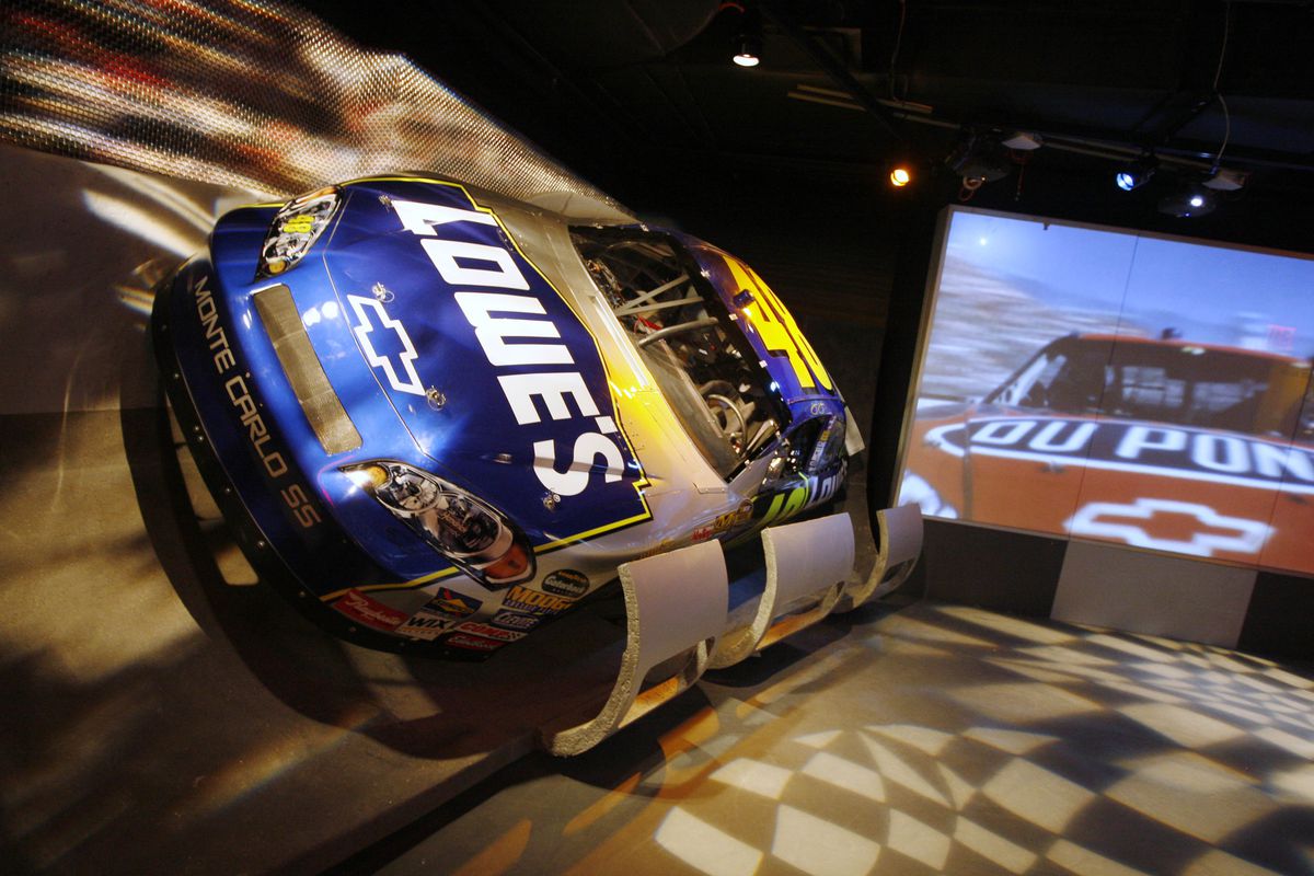 The car used by Jimmie Johnson to win the 2006 NASCAR series