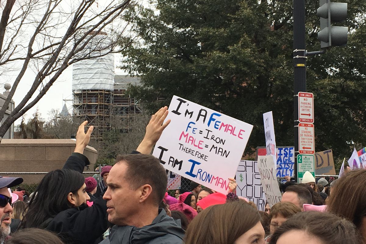 Sign at the Women’s March on Washington