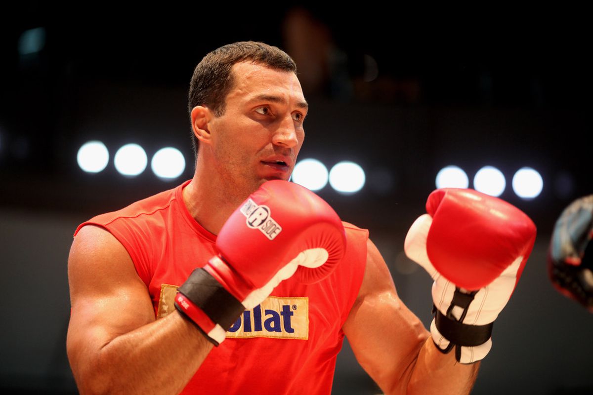Wladimir Klitschko is having a much harder time legitimizing tomorrow's fight with Jean Marc Mormeck than he'll have in the ring. (Photo by Friedemann Vogel/Bongarts/Getty Images)
