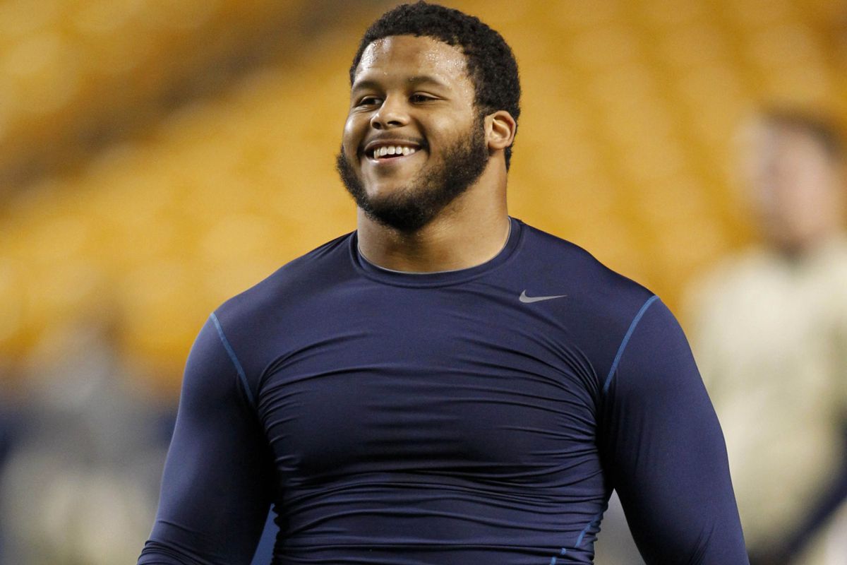  Pittsburgh Panthers defensive lineman Aaron Donald is pleased with the results of this mock draft. 