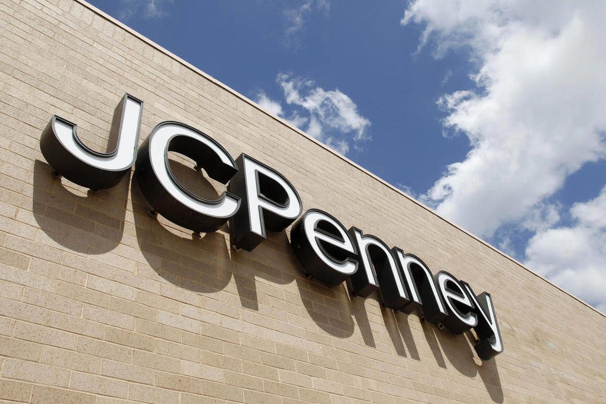 A June 19, 2012 photo shows a sign at a JC Penney store in Oklahoma City. The mid-price department store chain reported Friday Aug. 10, 2012, a bigger-than-expected loss and plummeting sales during the second quarter, as its customers remain confused by