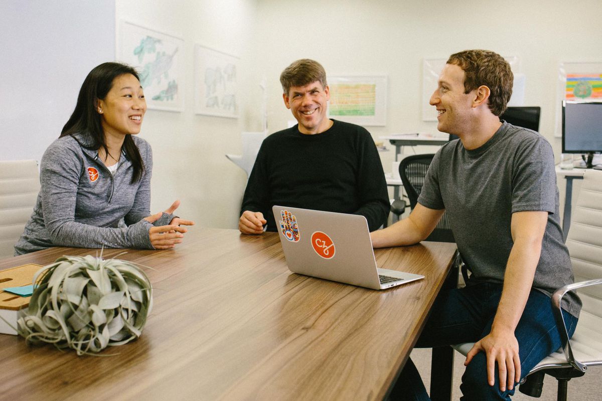 Priscilla Chan, Brian Pinkerton, Mark Zuckerberg