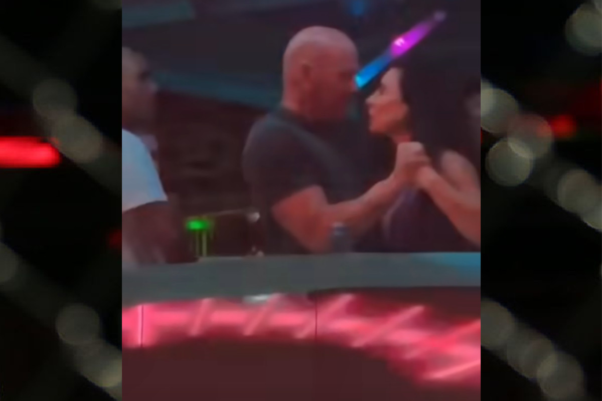UFC President Dana White slapping his wife at a New Year’s Eve party in Cabo San Lucas.