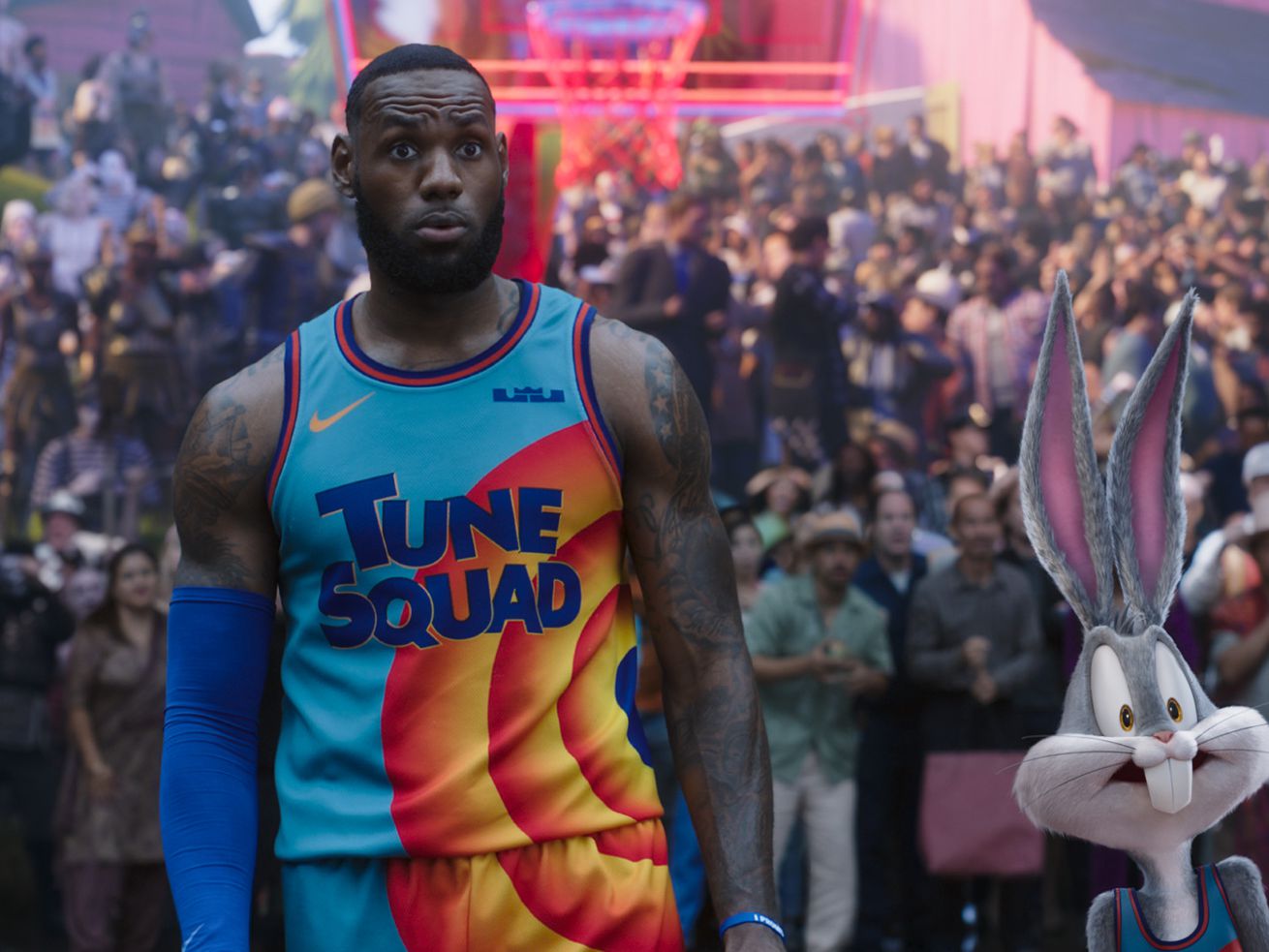 NBA star LeBron James in “Space Jam: A New Legacy.”