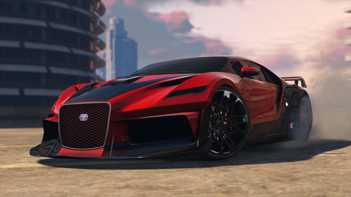 The Truffade Thrax, a supercar in Grand Theft Auto Online