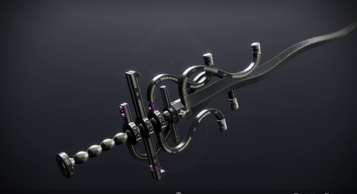 The Heartshadow Exotic sword from the Duality dungeon