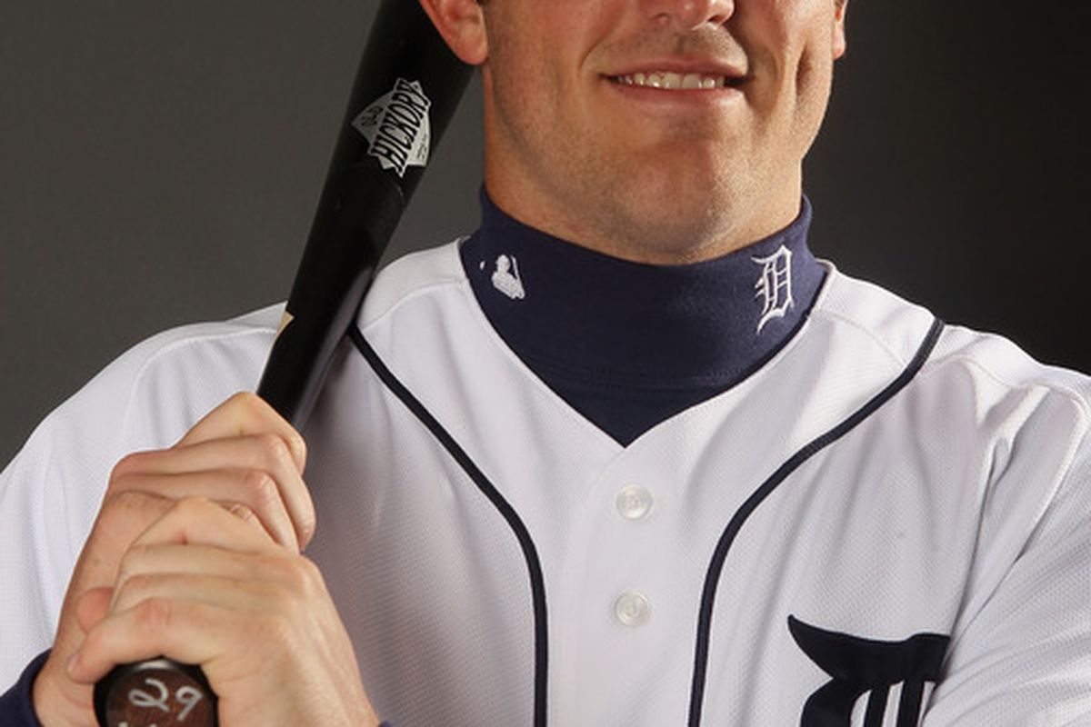 LAKELAND, FL - FEBRUARY 28:  Danny Worth #29 of the Detroit Tigers poses for a portrait on February 28, 2012 at Joker Marchant Staduim in Lakeland, Florida.  (Photo by Elsa/Getty Images)
