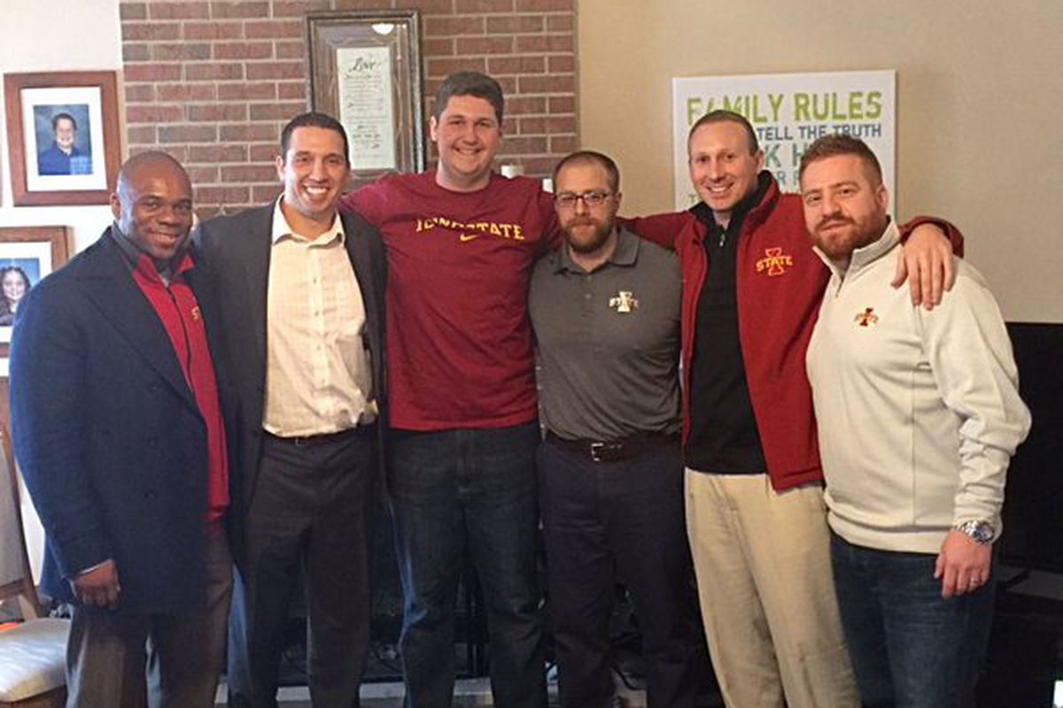 Iowa State's staff visits Sean Foster - via @foster__75