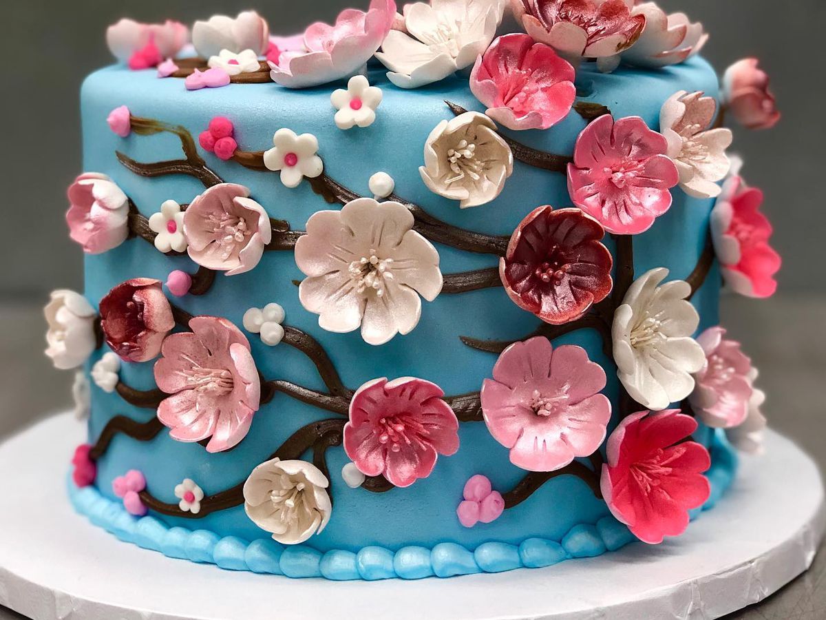 A flower cake