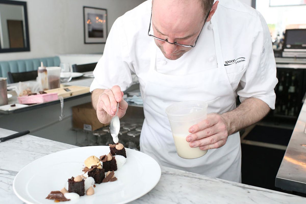 Pastry chef David Collier at Spoon. 