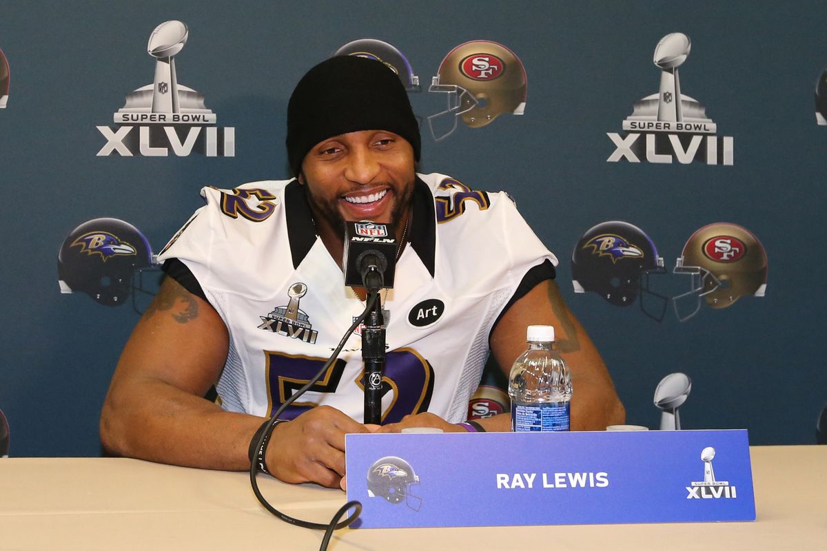 Despite PED allegations, Ray Lewis made it through media day unscathed. Imagine if baseball so heavily promoted such a controversial figure?