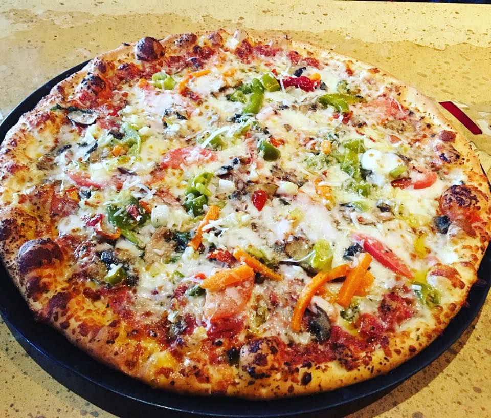 The Hot Italian pizza from Mangieri’s