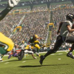 An in-engine screenshot of <em>Madden NFL 21</em> on the PlayStation 5 and Xbox Series X.