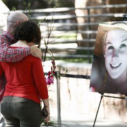 Friends, family and supporters offer their support during a vigil for Mackenzie Lueck on the Union lawn at the University of Utah in Salt Lake City on Monday, July 1, 2019. The vigil was organized by the Associated Students of the University of Utah.