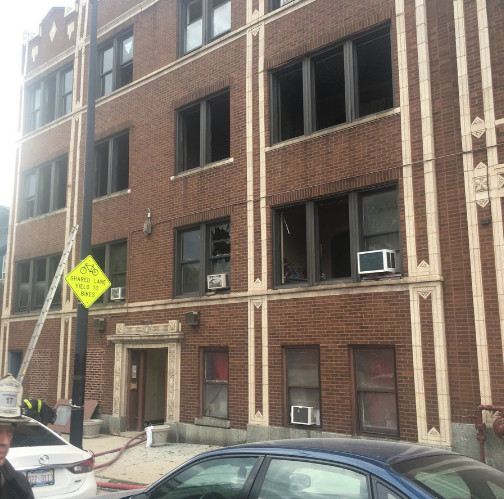 Investigators suspect arson was the cause of a fire early Tuesday in Rogers Park that led to a woman’s death. | Fire Media Affairs