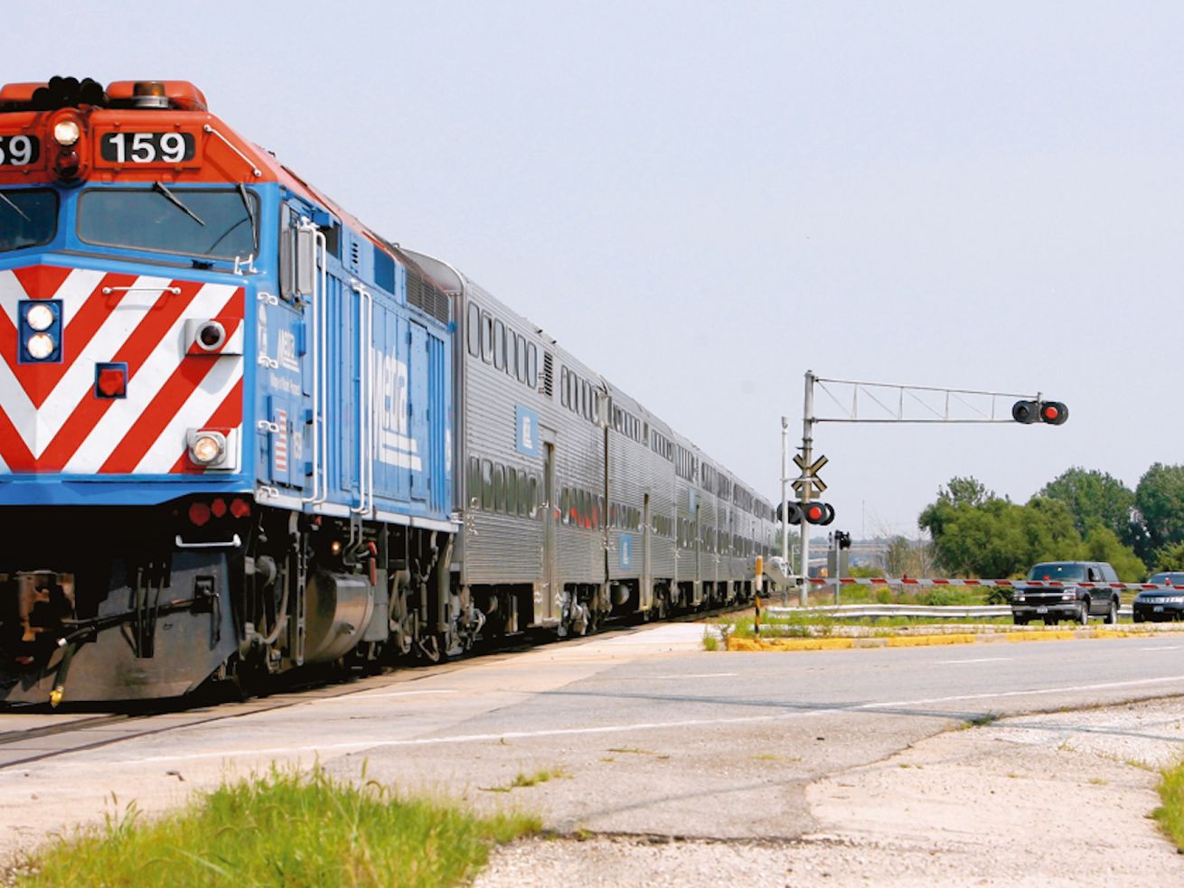 A suspicious package was reported on a Metra train at the Barrington Station.