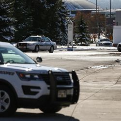 The body of Utah Highway Patrol Trooper Eric Ellsworth is transported to the State Medical Examiner's Office in Salt Lake City on Friday, Nov. 25, 2016.