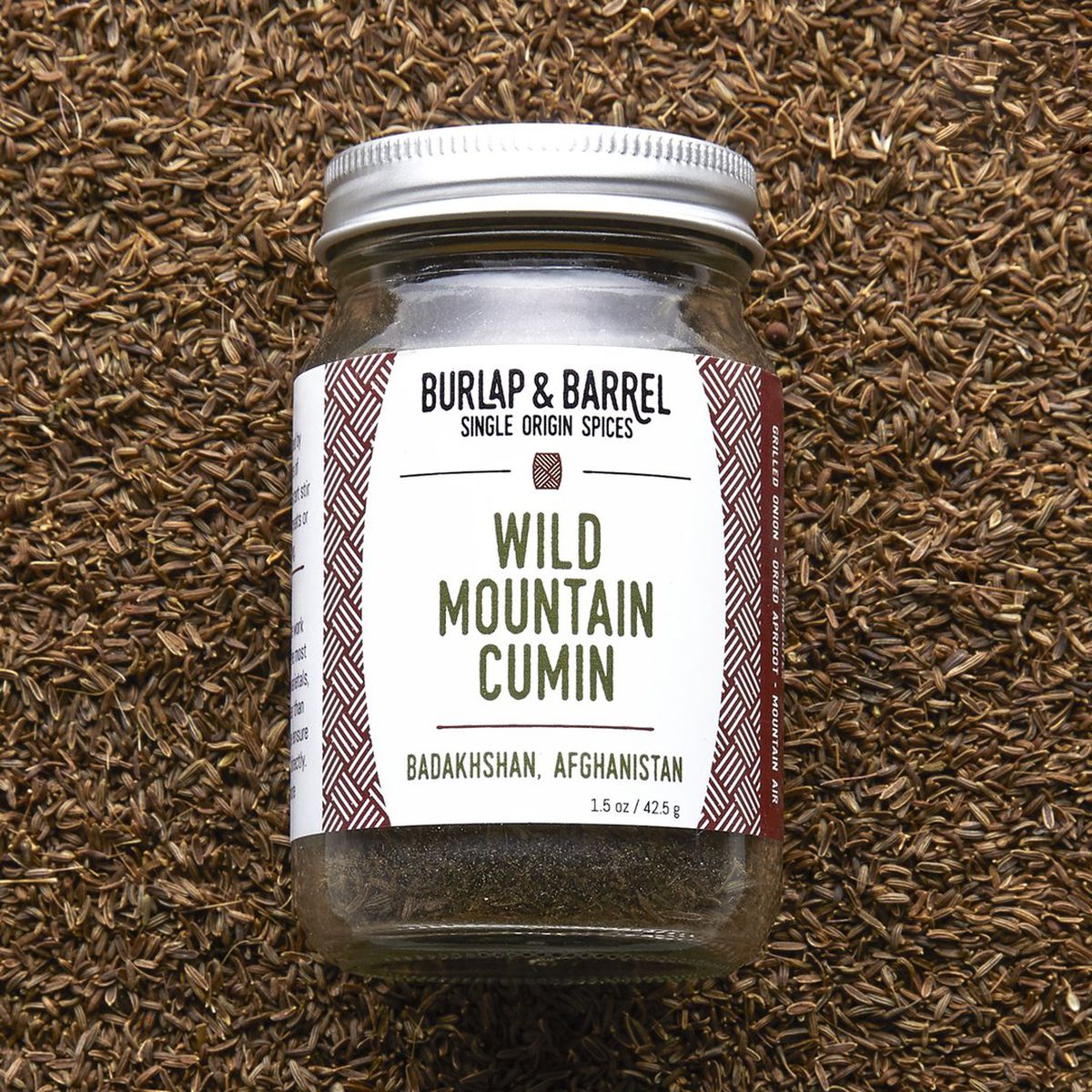 A jar of Wild Mountain Cumin 