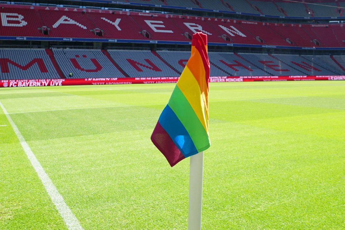 Bayern Munich rainbow flag