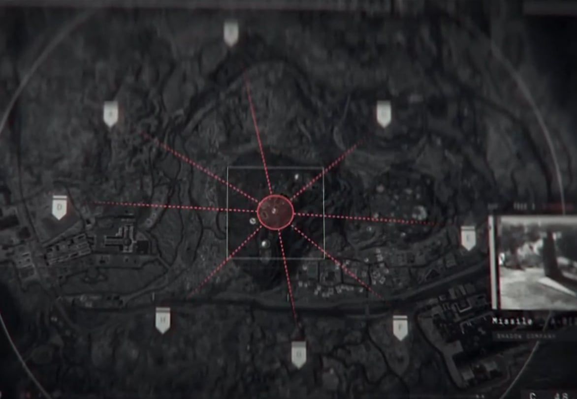 A blurry map graphic teasing Call of Duty: Modern Warfare 3