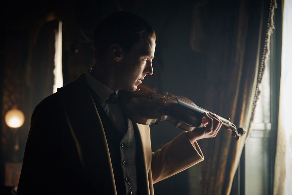 Sherlock plays the violin.