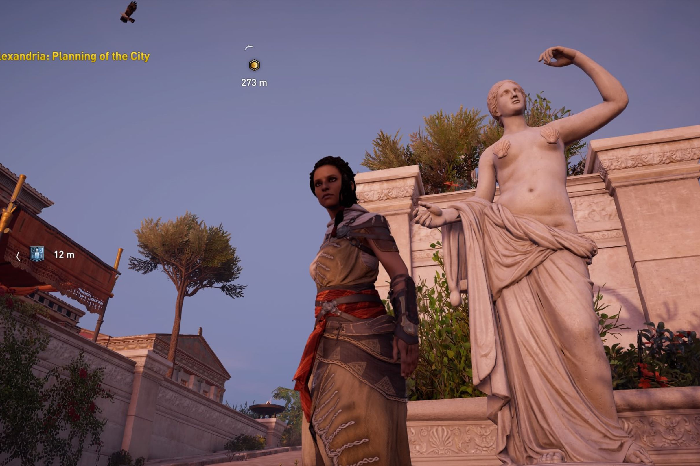 Assassins Creed Origins guided tour mode covers up nude 