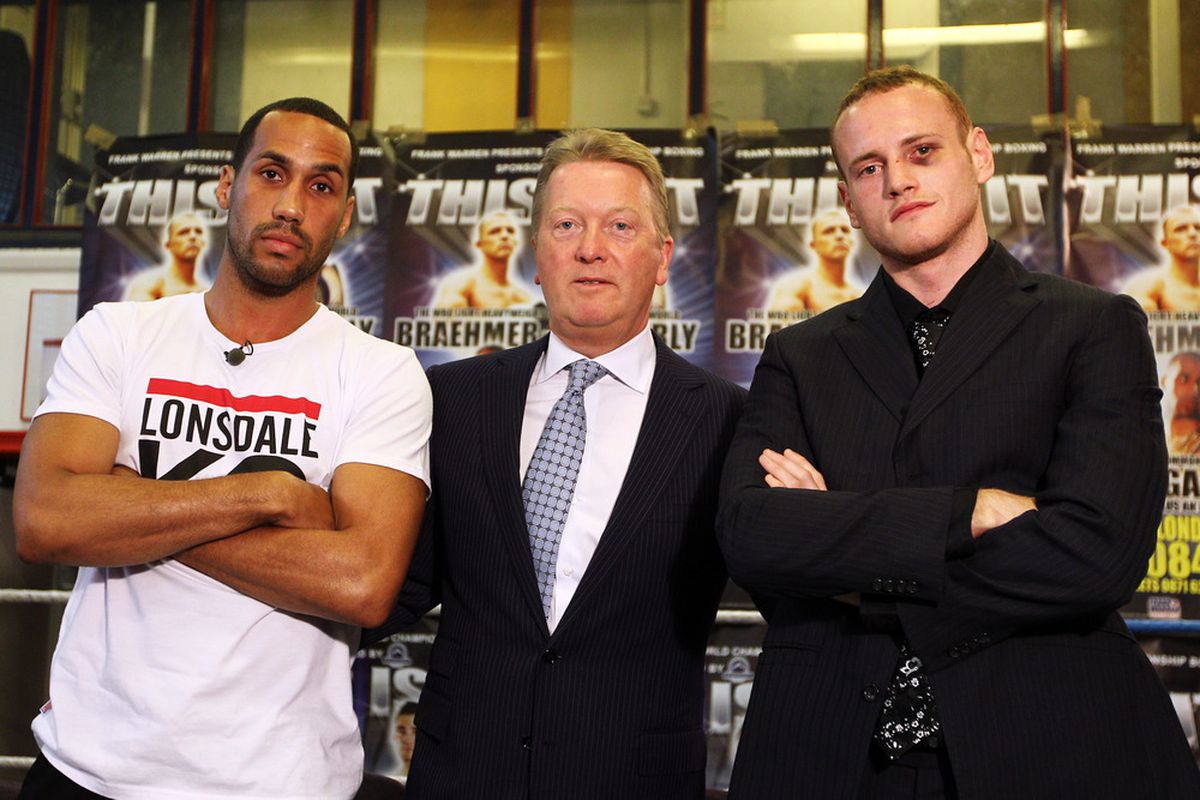 James DeGale and George Groves are back together on December 9, co-headlining in Liverpool. (Photo by Dean Mouhtaropoulos/Getty Images)