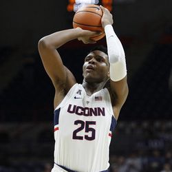 The UCF Knights take on the UConn Huskies in a men's college basketball game at Gampel Pavilion in Storrs, CT on January 10, 2018.