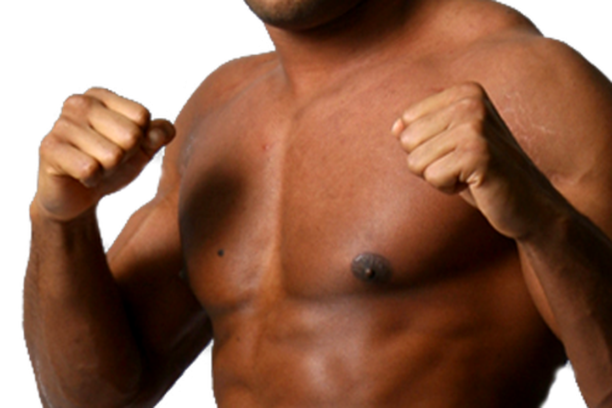 Alistair seems confident that he could put an end to all these steroid allegations. -- <em>Image via <a href="http://strikeforce.com/fighters/overeem/picture.png">strikeforce.com</a></em>