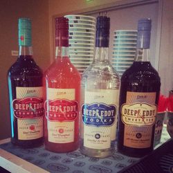 Guests took home four bottles of party-starting vodka from Austin, Texas-based brand Deep Eddy.