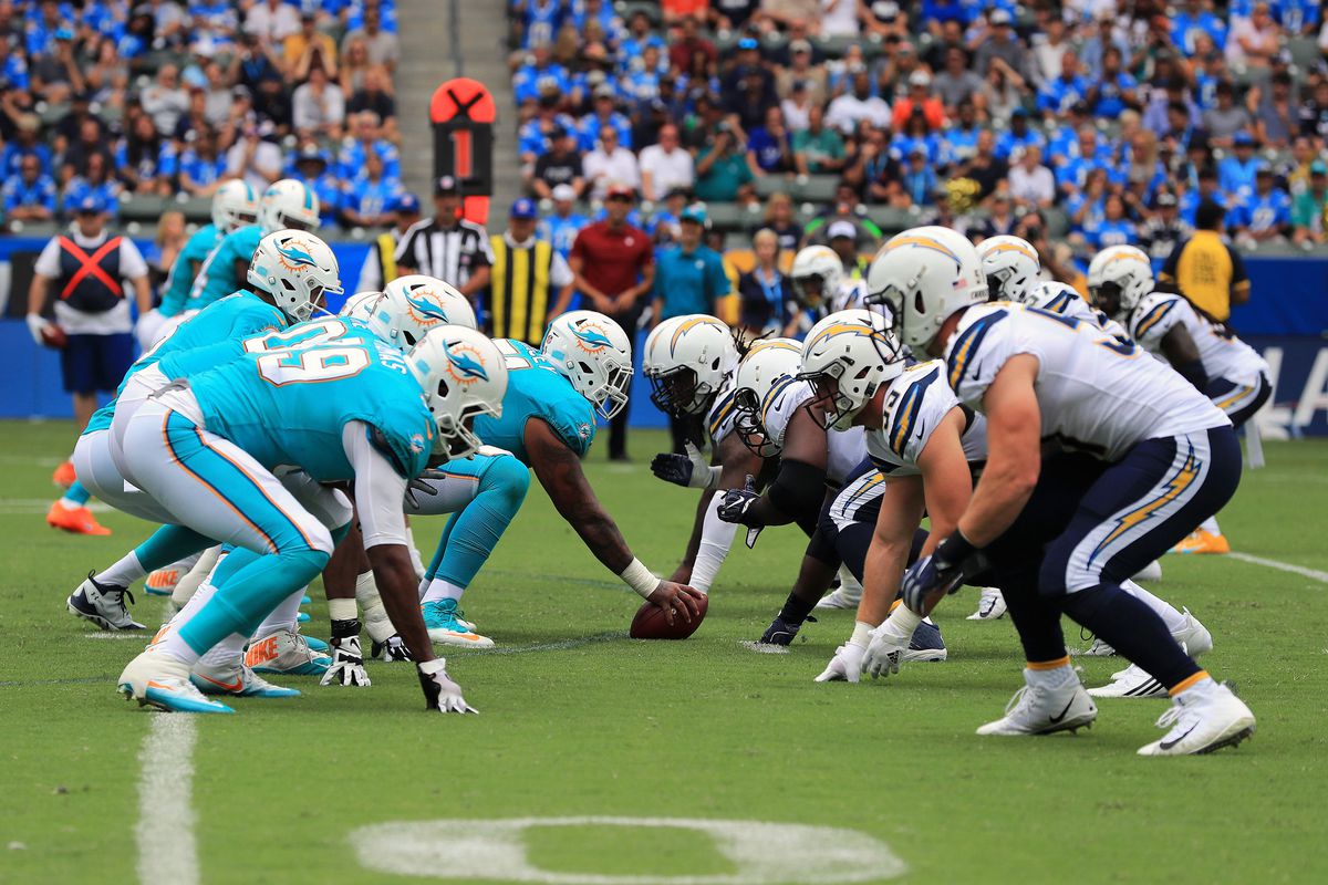 Miami Dolphins and Los Angeles Chargers