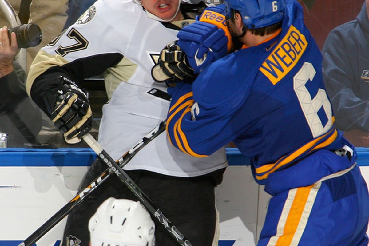 I believe the kids would call this picture Crosby "getting smoked" by Weber.