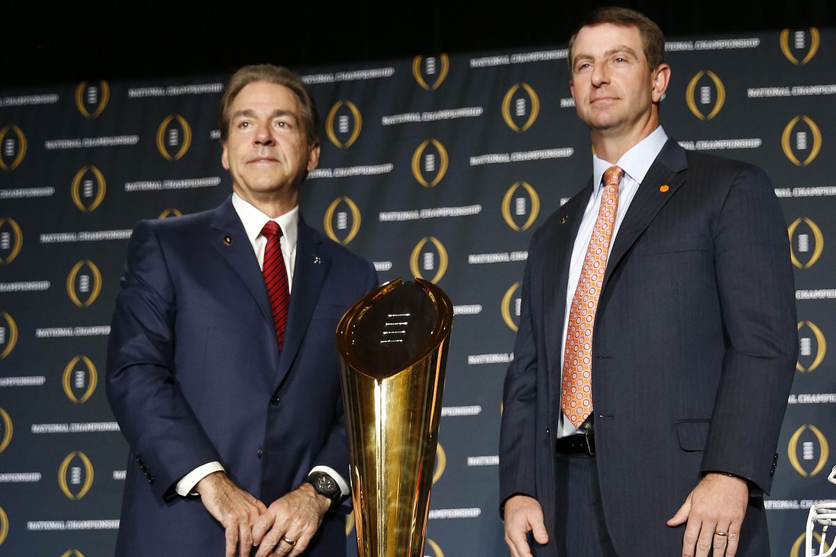 CFB'S current dynasty will face an undefeated Clemson team.