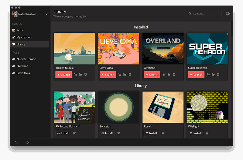 itch.io is a premier platform for finding a variety of new independent games.
