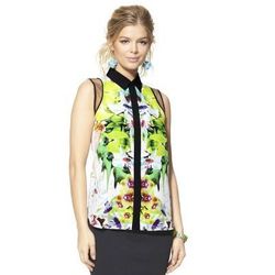 · <a href="http://www.target.com/p/prabal-gurung-for-target-sleeveless-blouse-in-first-date-print/-/A-14318728#?lnk=sc_qi_detaillink">Sleeveless blouse in "First date" print</a>, $26.99: XS and S are sold out; medium and up are still stocked