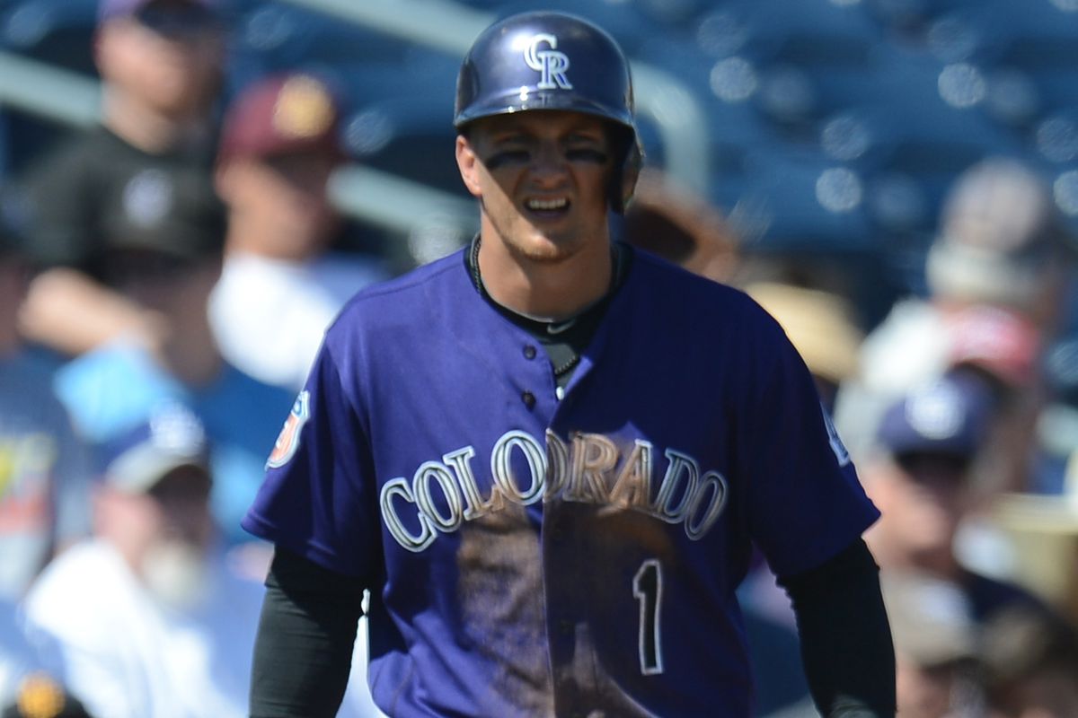 The Colorado Rockies are seeing how Brandon Barnes fights for his job this spring.
