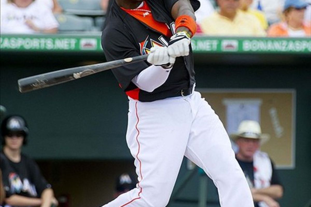 Hanley Ramirez of the Miami Marlins has been smoldering hot in Spring Training, but what does that mean for the 2012 season? Mandatory Credit: Scott Rovak-US PRESSWIRE